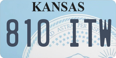 KS license plate 810ITW