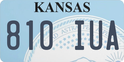 KS license plate 810IUA