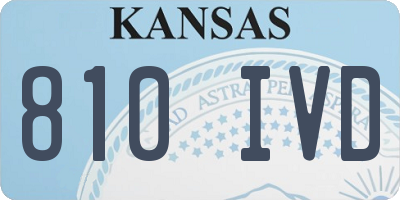 KS license plate 810IVD