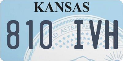 KS license plate 810IVH