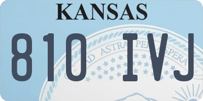 KS license plate 810IVJ