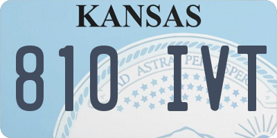 KS license plate 810IVT