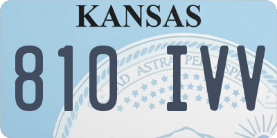 KS license plate 810IVV