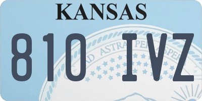 KS license plate 810IVZ