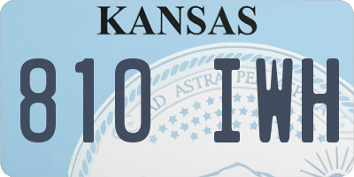 KS license plate 810IWH