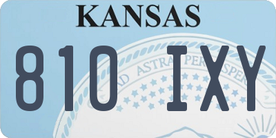 KS license plate 810IXY