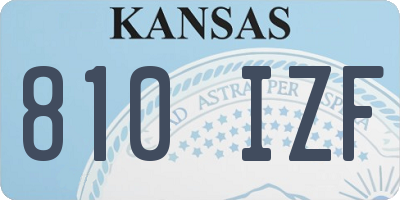KS license plate 810IZF