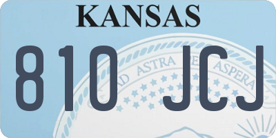 KS license plate 810JCJ