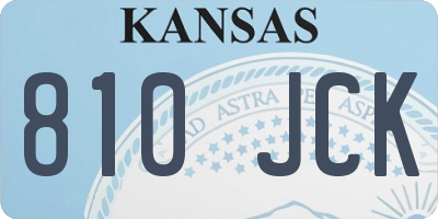 KS license plate 810JCK