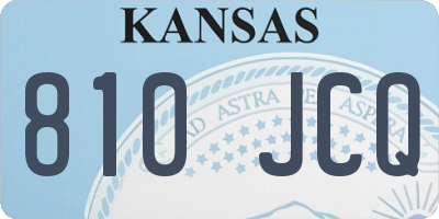 KS license plate 810JCQ