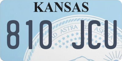 KS license plate 810JCU