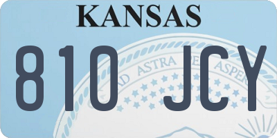 KS license plate 810JCY