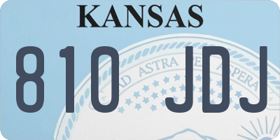KS license plate 810JDJ