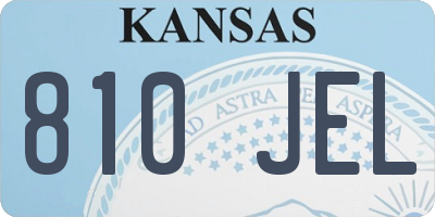 KS license plate 810JEL