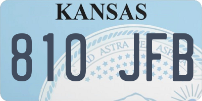 KS license plate 810JFB