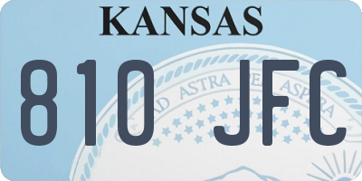 KS license plate 810JFC