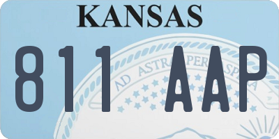 KS license plate 811AAP