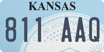 KS license plate 811AAQ