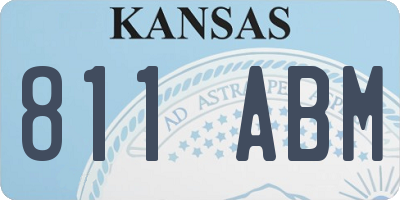 KS license plate 811ABM