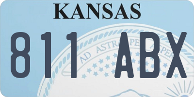 KS license plate 811ABX