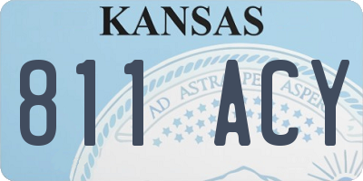 KS license plate 811ACY