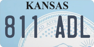 KS license plate 811ADL