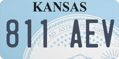 KS license plate 811AEV