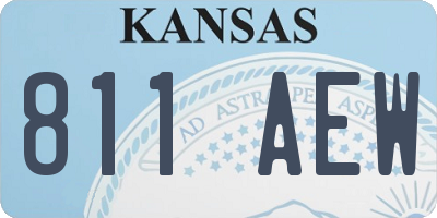 KS license plate 811AEW
