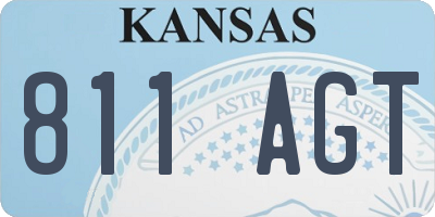 KS license plate 811AGT
