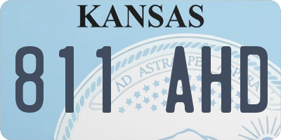KS license plate 811AHD