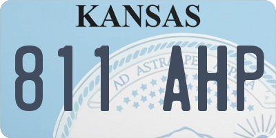 KS license plate 811AHP