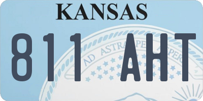 KS license plate 811AHT
