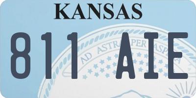 KS license plate 811AIE