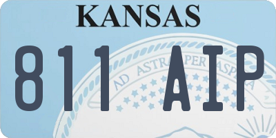KS license plate 811AIP