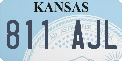 KS license plate 811AJL