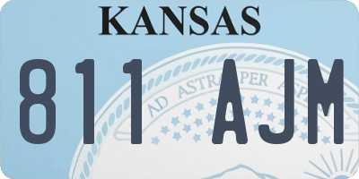 KS license plate 811AJM