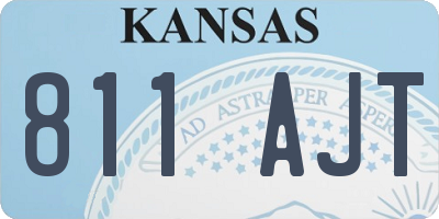 KS license plate 811AJT