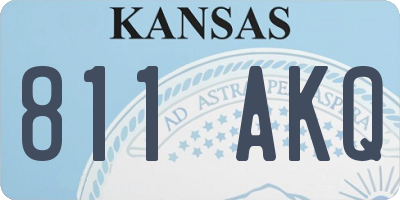KS license plate 811AKQ