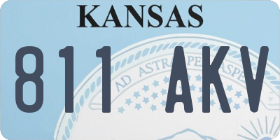 KS license plate 811AKV