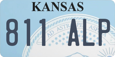 KS license plate 811ALP