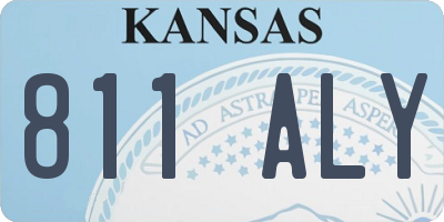 KS license plate 811ALY