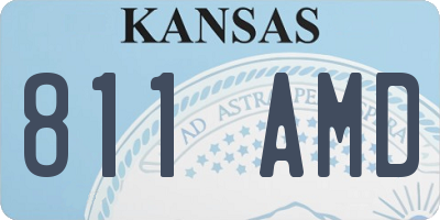 KS license plate 811AMD