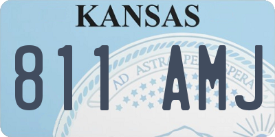 KS license plate 811AMJ