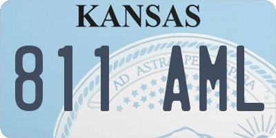 KS license plate 811AML