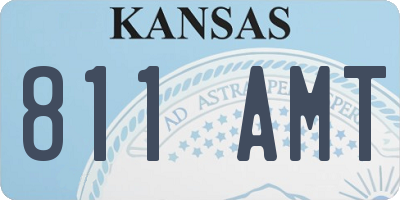 KS license plate 811AMT