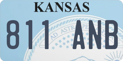 KS license plate 811ANB