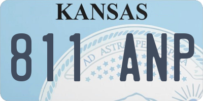 KS license plate 811ANP