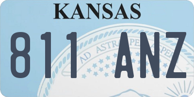 KS license plate 811ANZ