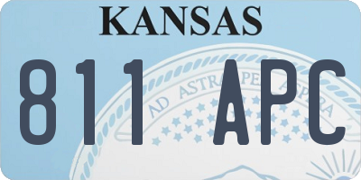 KS license plate 811APC