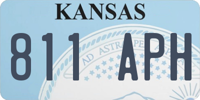 KS license plate 811APH
